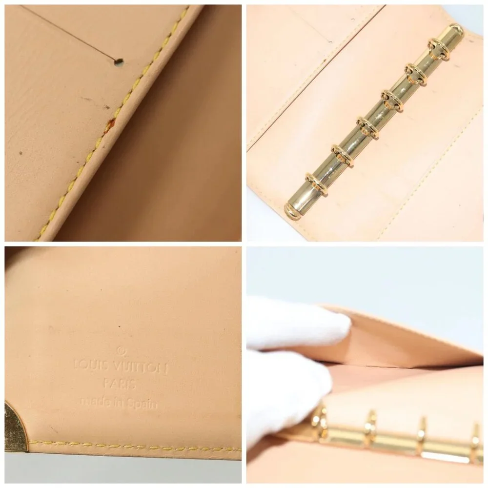 LOUIS VUITTON Multicolor Agenda PM Day Planner Cover White R21074 Auth 136737